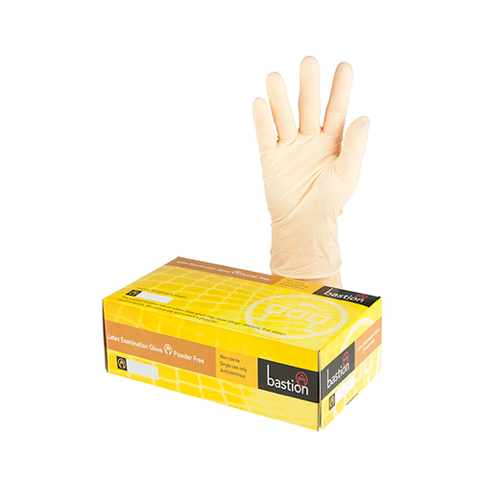 Bastion | Latex Gloves Powder Free | Medium