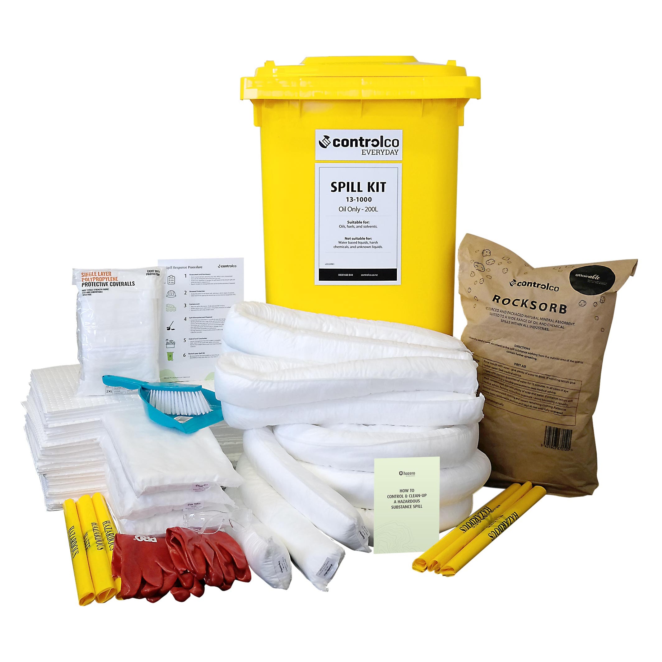 Controlco Everyday Spill Kit | Oil Only | 200L — Total Safety