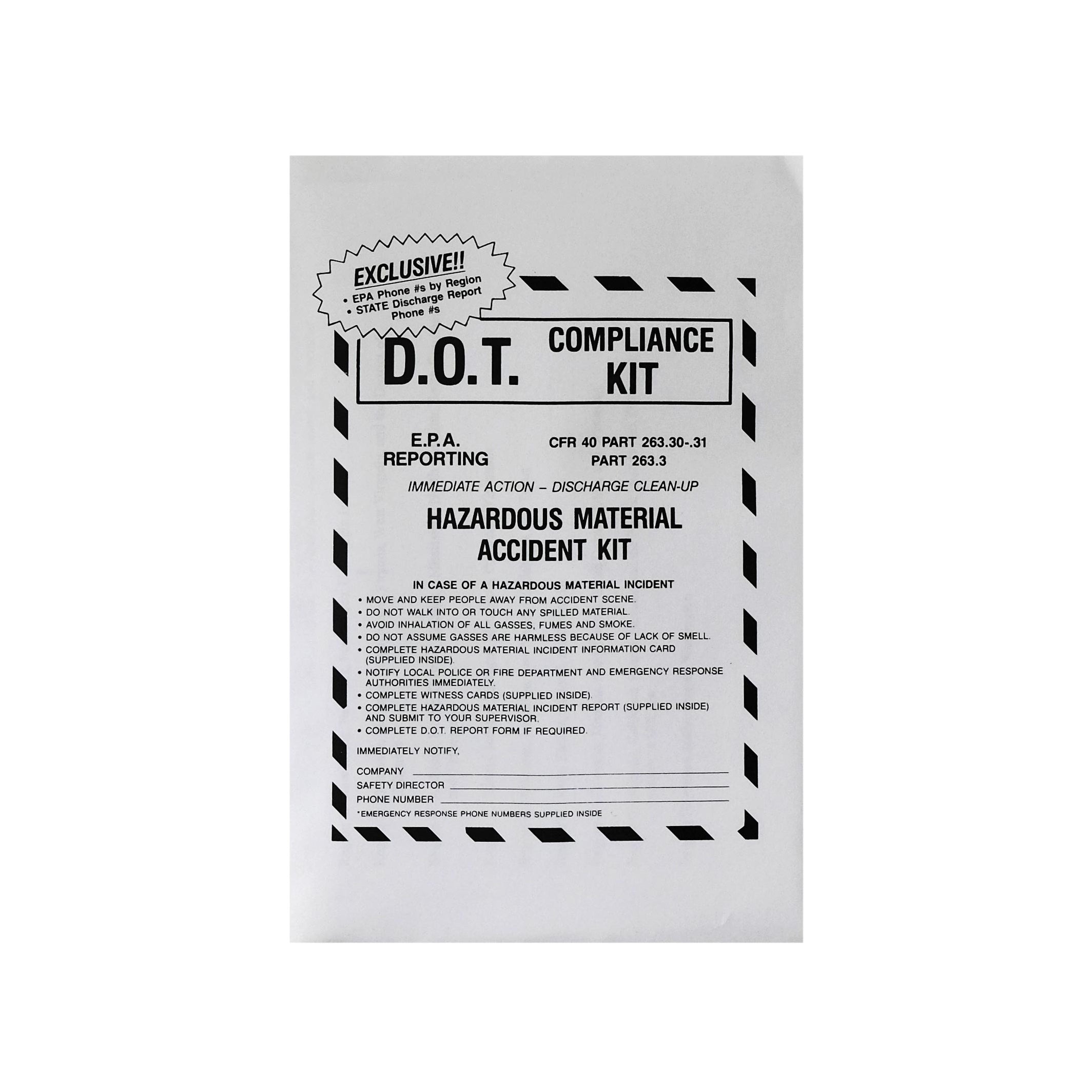 Formaldehyde Spill Kit — Total Safety