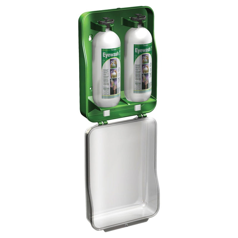 Emergency Eye Wash Cabinet and 2 x 1L Bottles