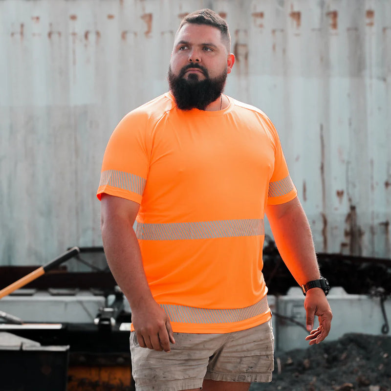Wolf Workwear | Men's Assault Flex Hi-Viz Summer T-shirt