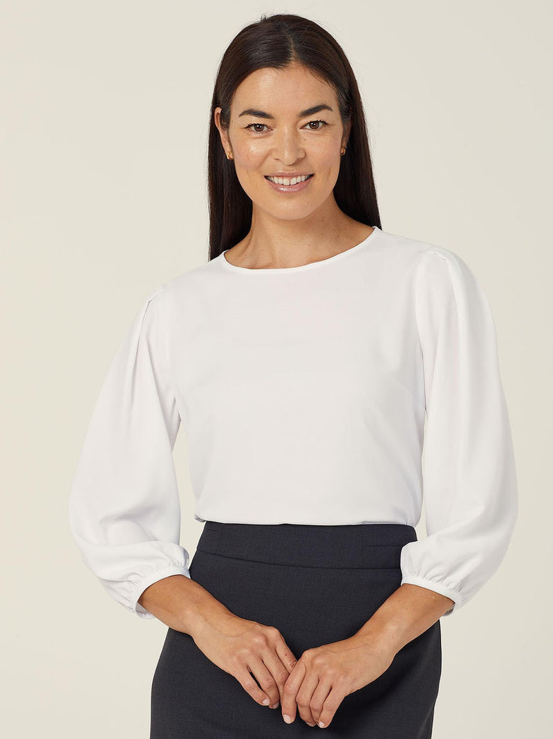 French Georgette 3/4 Sleeve Top | CATUPM