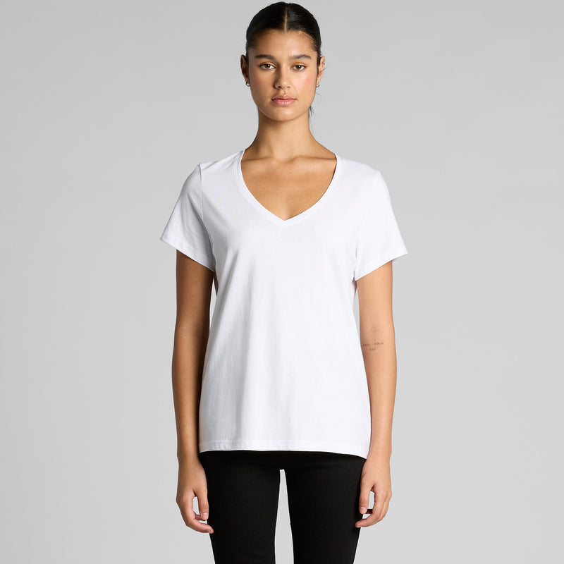Wo's Maple V Neck Tee 4023