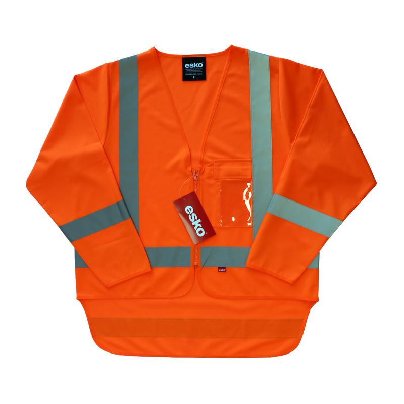 Esko Hi-vis Long Sleeve Safety Vest | Orange | HVLO
