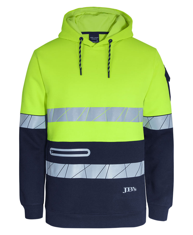 JB's 450g Hi VIs Pull Over Hoodie with Fragmented Tape |6DPFP
