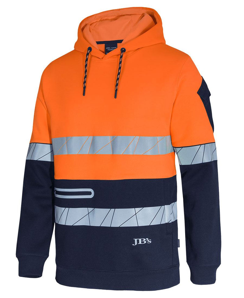 JB's 450g Hi VIs Pull Over Hoodie with Fragmented Tape |6DPFP