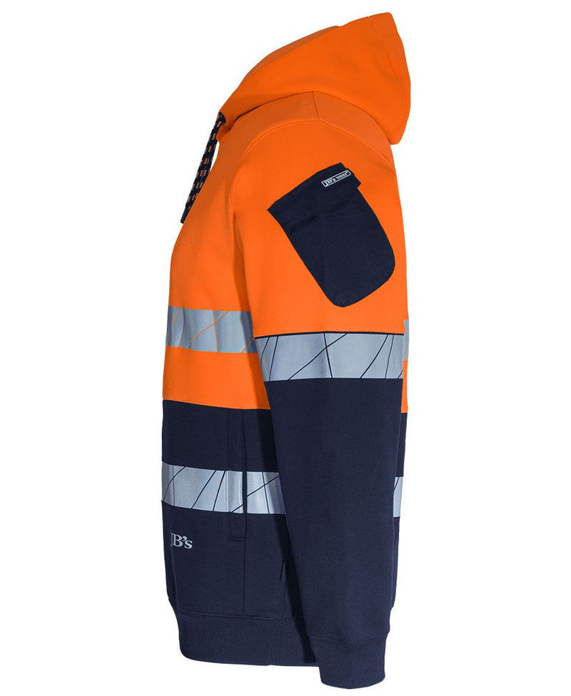 JB's 450g Hi VIs Pull Over Hoodie with Fragmented Tape |6DPFP