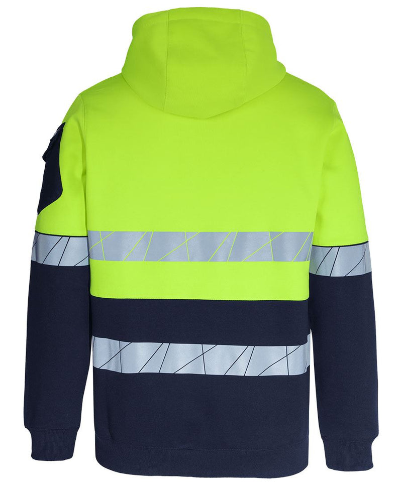 JB's 450g Hi Vis Full Zip Hoodie with Fragmented Tape | 6DPFZ