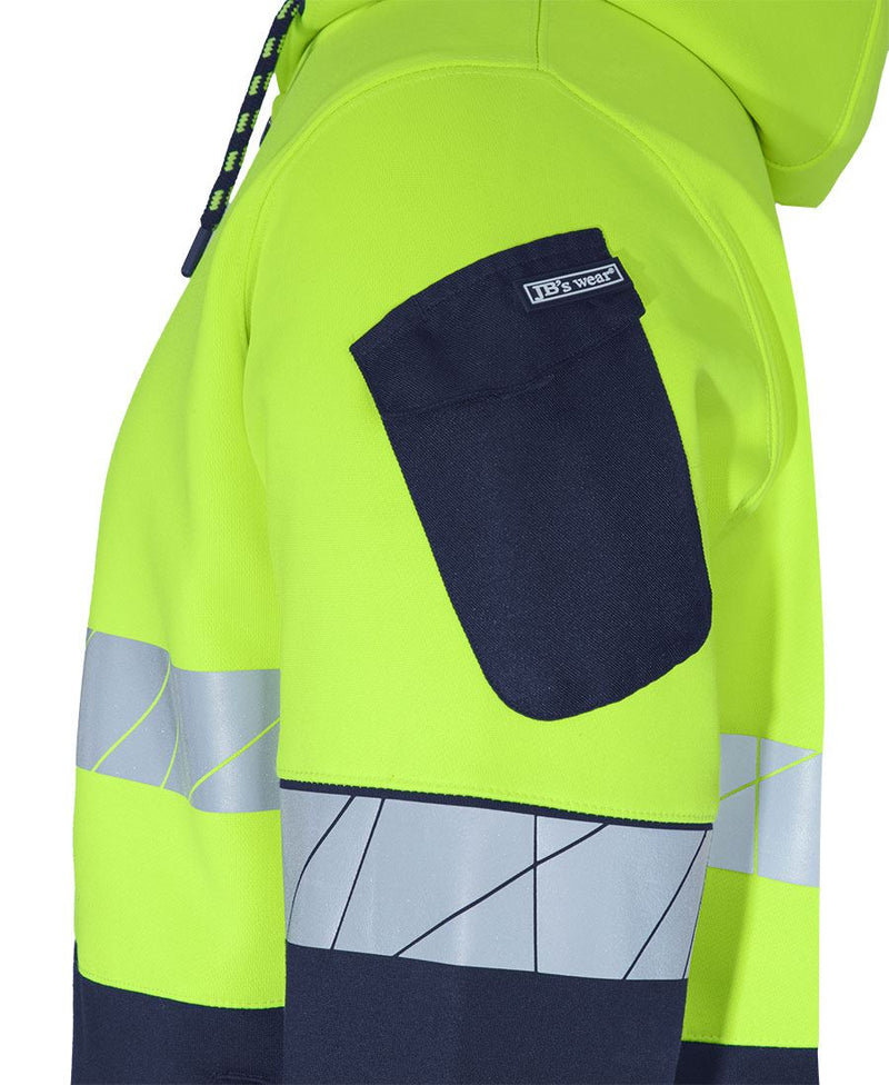 JB's 450g Hi Vis Full Zip Hoodie with Fragmented Tape | 6DPFZ