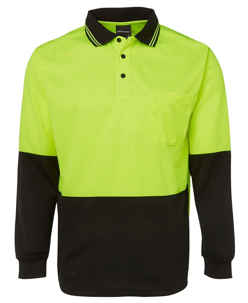 Hi Vis Long Sleeve Polo Shirt | 6HVPL