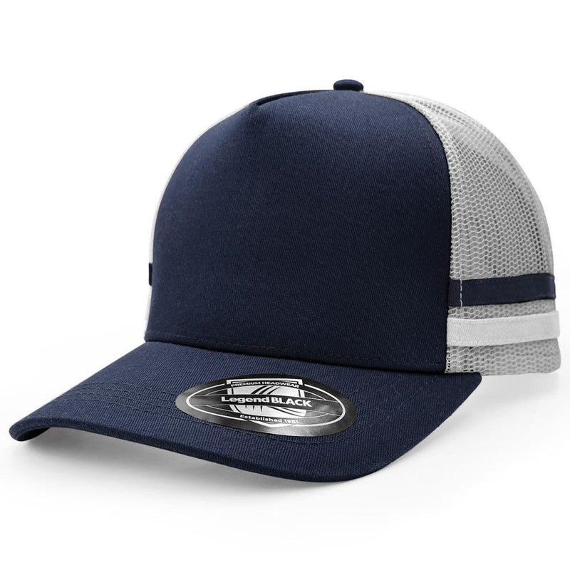 STRIPED TRUCKER CAP - 7050