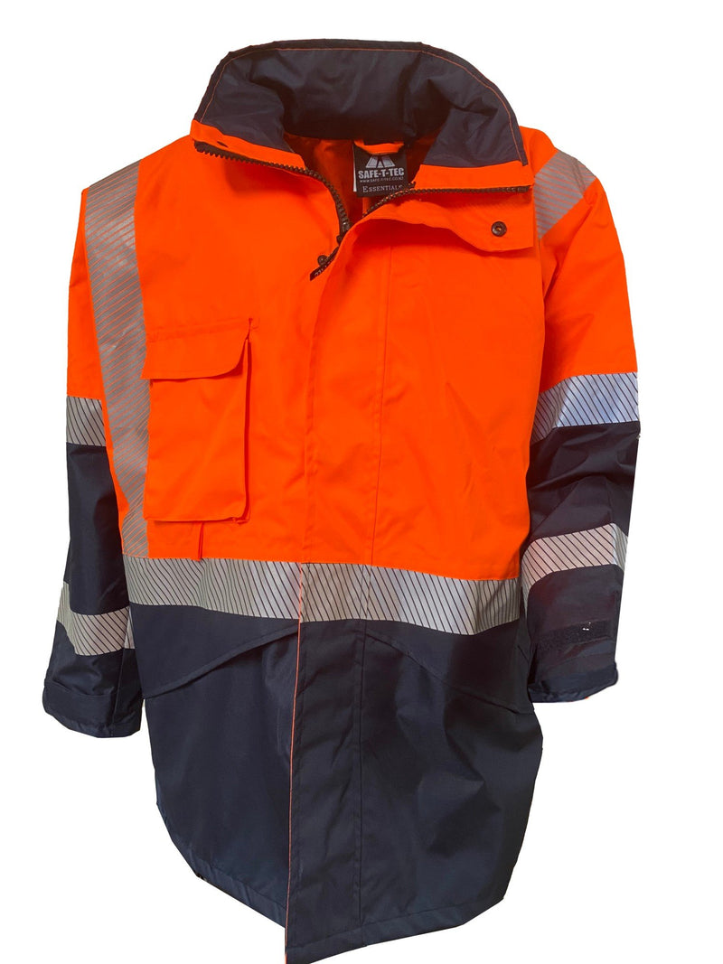 Orange/Navy Essentials Waterproof Jacket DN | 801059