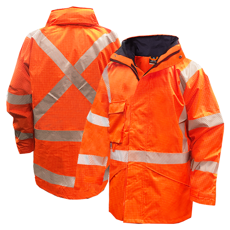 FR Antistatic TTMC Essentials Full Orange Waterproof Jacket DN | 801069