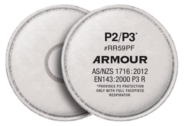 Armour Activated Carbon Particulate Pancake Filter - P2/P3