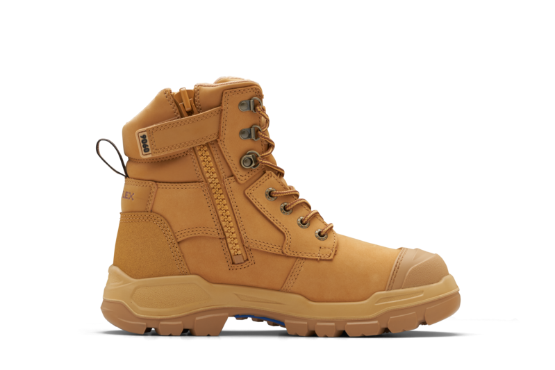 RotoFlex Wheat water-resistant nubuck 150mm zip sided safety boot | #9060