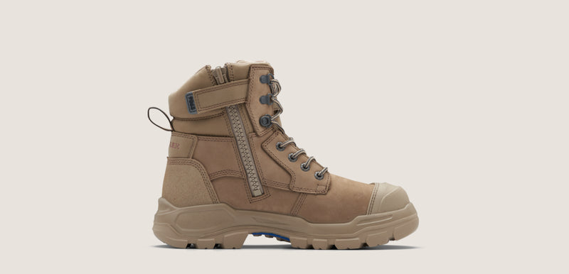 RotoFlex Stone water-resistant nubuck 150mm zip sided safety boot | 9063