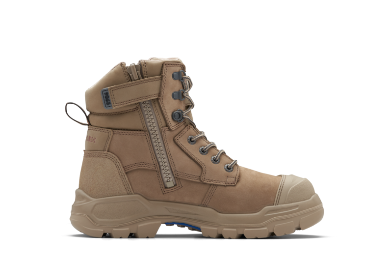 Stone Water-Resistant Nubuck, 150Mm Zip Side Safety Boot | #984