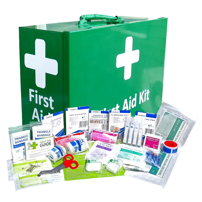 Metal Wall Mountable Green Cabinet First Aid Kit Workplace | 1-50 People