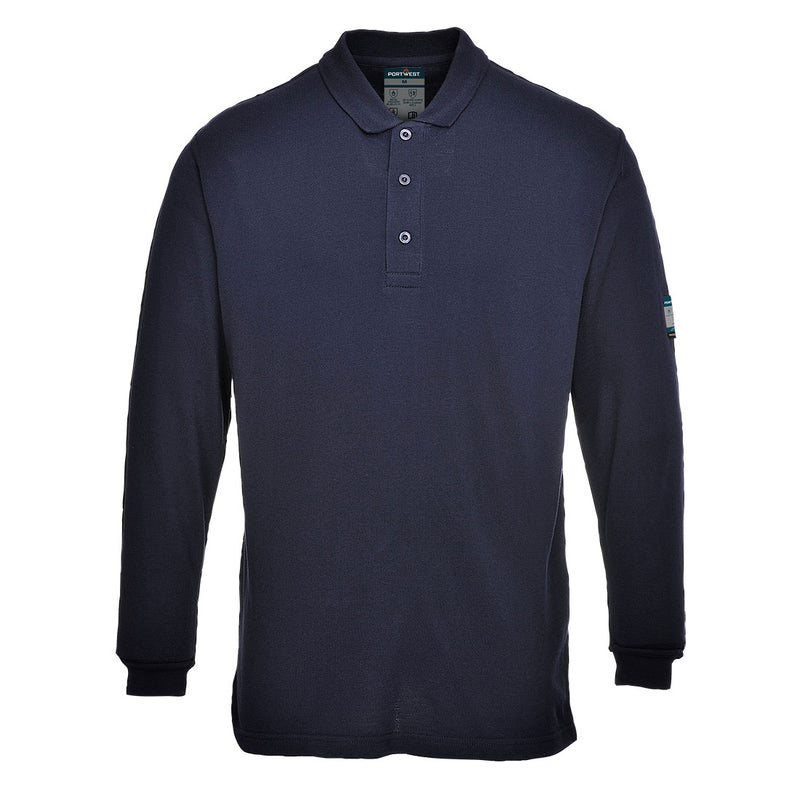 Modaflame Anti-Static FR Long Sleeve Polo Shirt - FR10