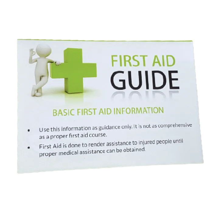 First Aid Instructions Tips | Guide | MDOC001