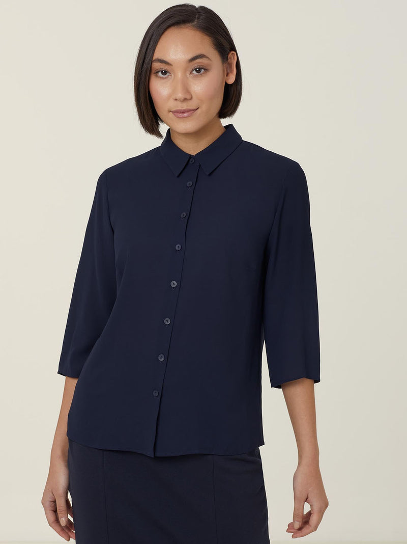 Georgie 3/4 Pleat Back Shirt | CATUKZ