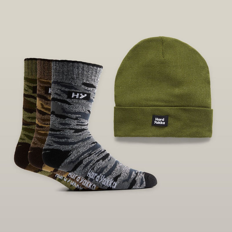 Camo Sock & Beanie Bundle | Y22943