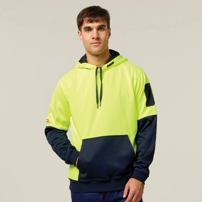 Foundations Hi Vis Two Tone Brushed Fleece Hoodie | Y19325