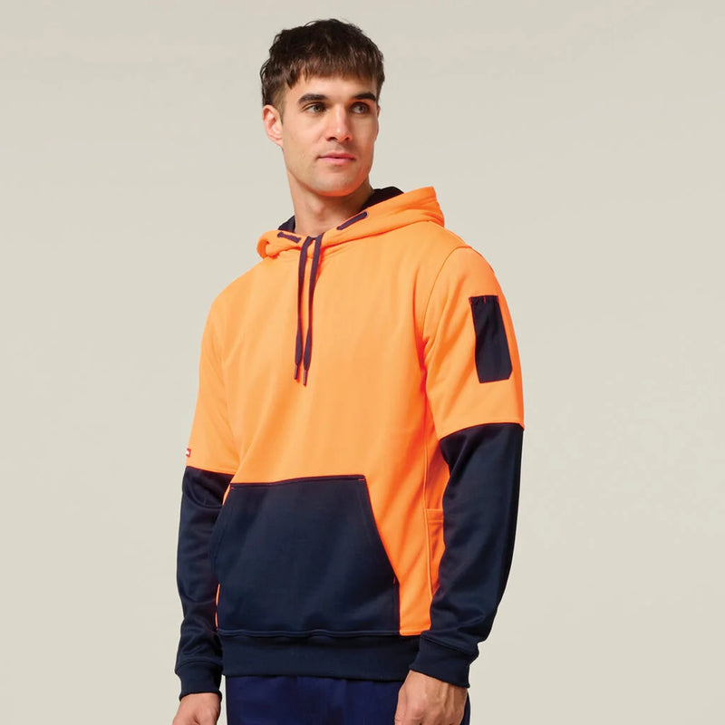 Foundations Hi Vis Two Tone Brushed Fleece Hoodie | Y19325