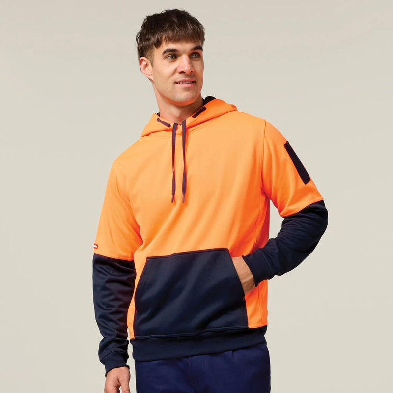Foundations Hi Vis Two Tone Brushed Fleece Hoodie | Y19325