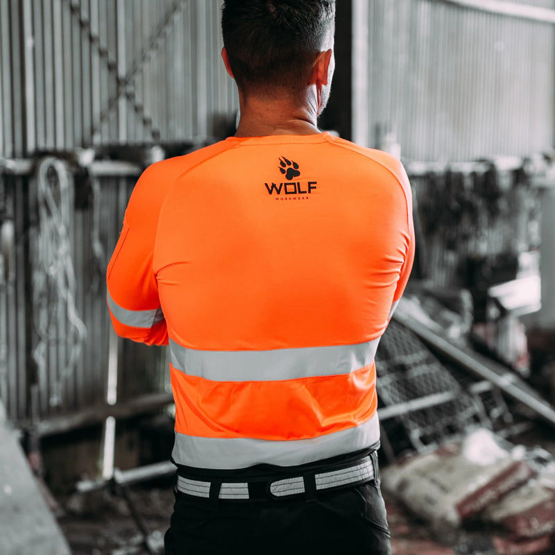 Wolf Workwear | Men's Infantry Series Hi-Viz Stretch Work Shirt