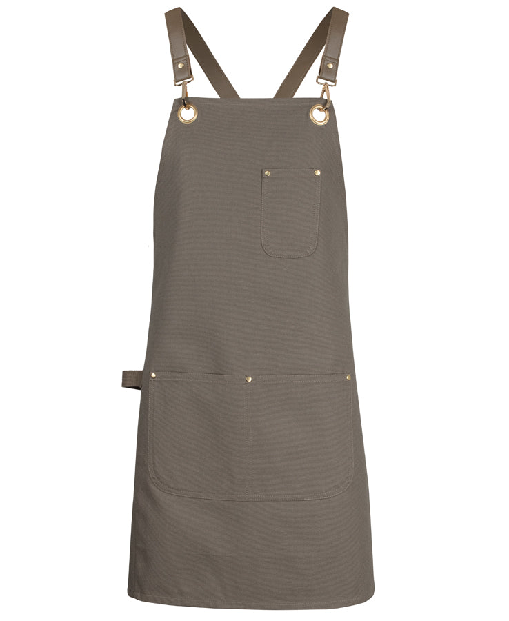 65x75 Brass Eyelet Canvas Apron with PU Strap | 5ACBP