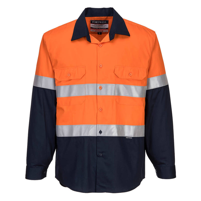 Bizflame FR Class D/N Shirt Orange/Navy - MF101