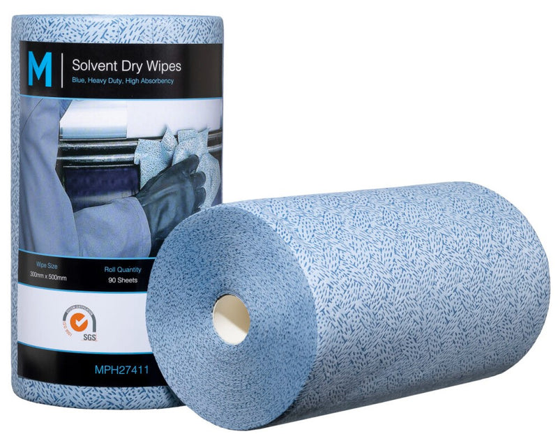 Solvent Dry Wipe 90 Sheet Roll | MPH27411