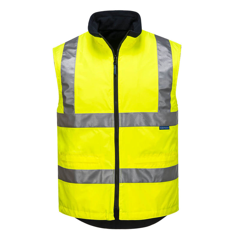 Port West | Hi-Vis Reversible Vest Yellow