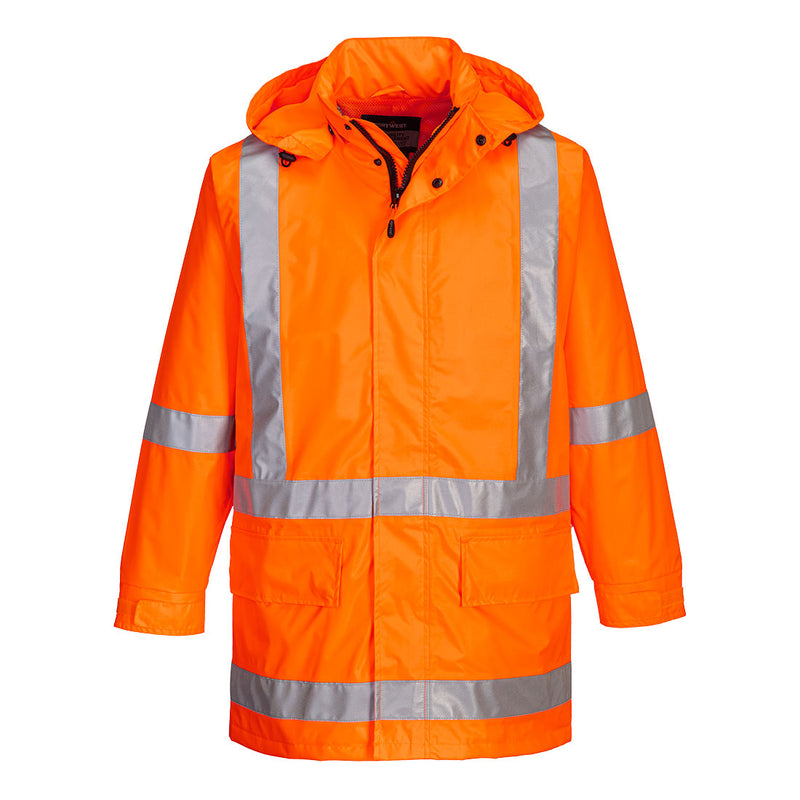 Max Hi-Vis X Back Rain Traffic Jacket - MX306