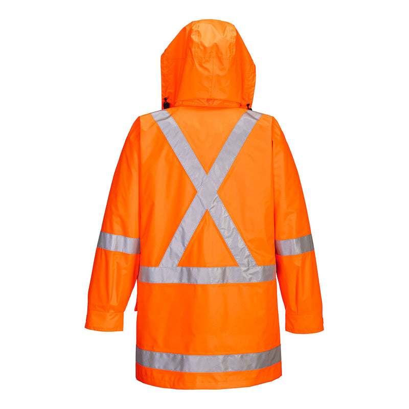 Max Hi-Vis X Back Rain Traffic Jacket - MX306