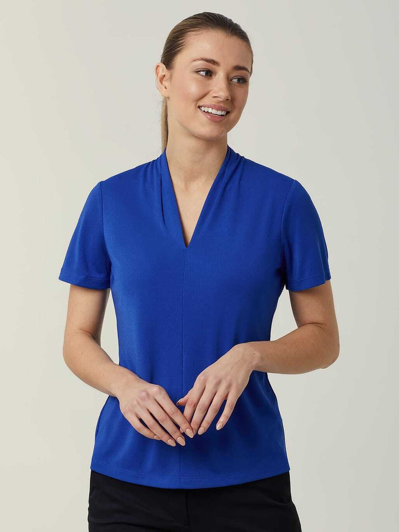 Matt Jersey V-Neck Top | CATUHP