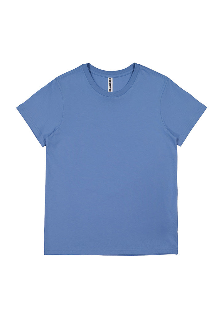 Goodmates  White Basis Womens Short Sleeve Tee