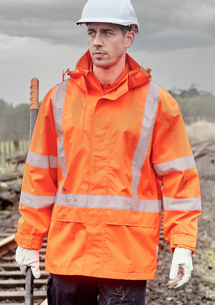 Mens TTMC-W23 Hi Vis X Back Heavy Duty Waterproof Jacket | ZJ620