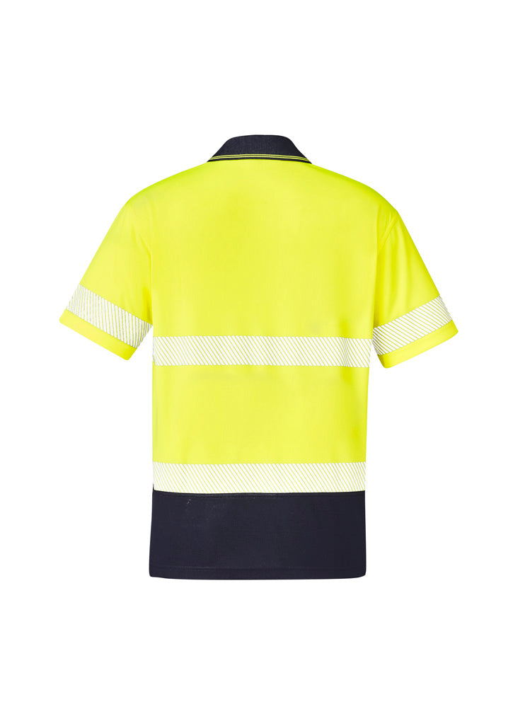 Unisex Hi Vis Segmented Short Sleeve Polo (Hoop Taped) | ZH535