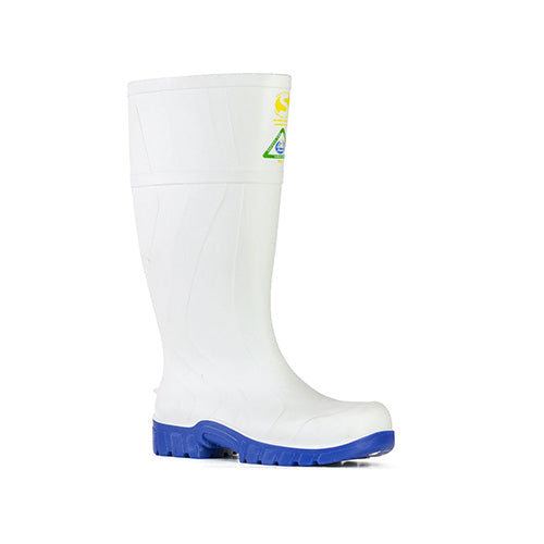 Safemate White/Blue Gumboots