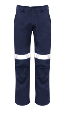 Mens Orange Flame Traditional Style Taped Work Pant | ZP523