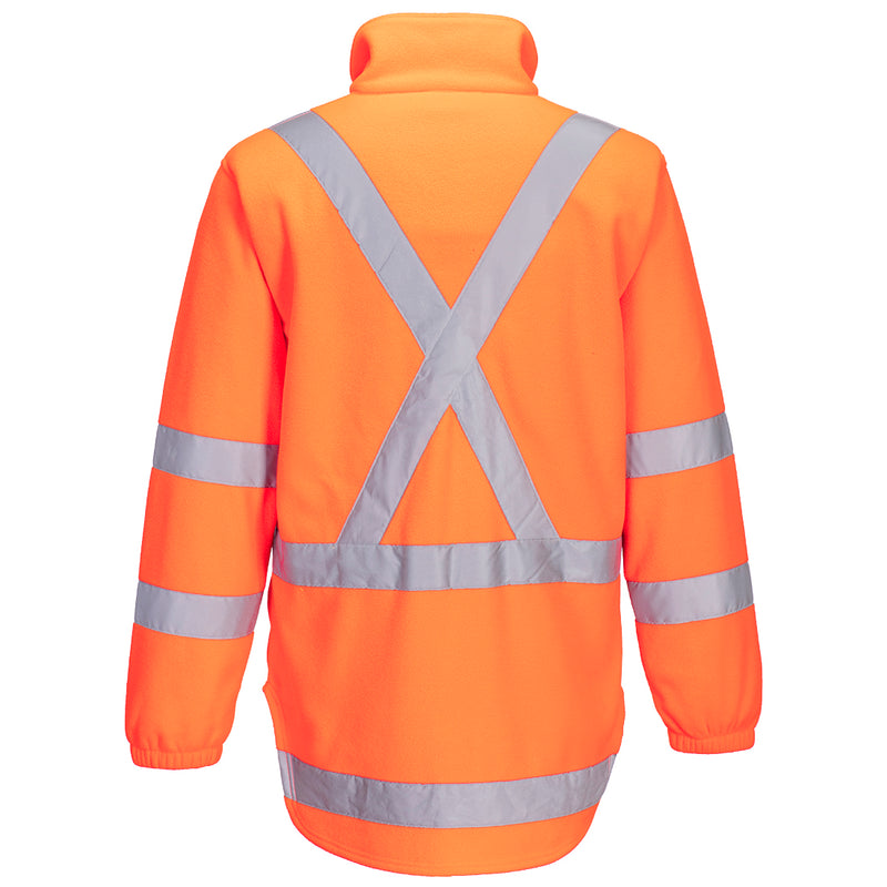 TTMC-W17 Hi-Vis X Back 1/4 Zip Polar Fleece - TM601