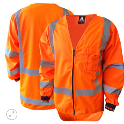 TTMC Zipped Hi Vis Orange DN L/S | 801016