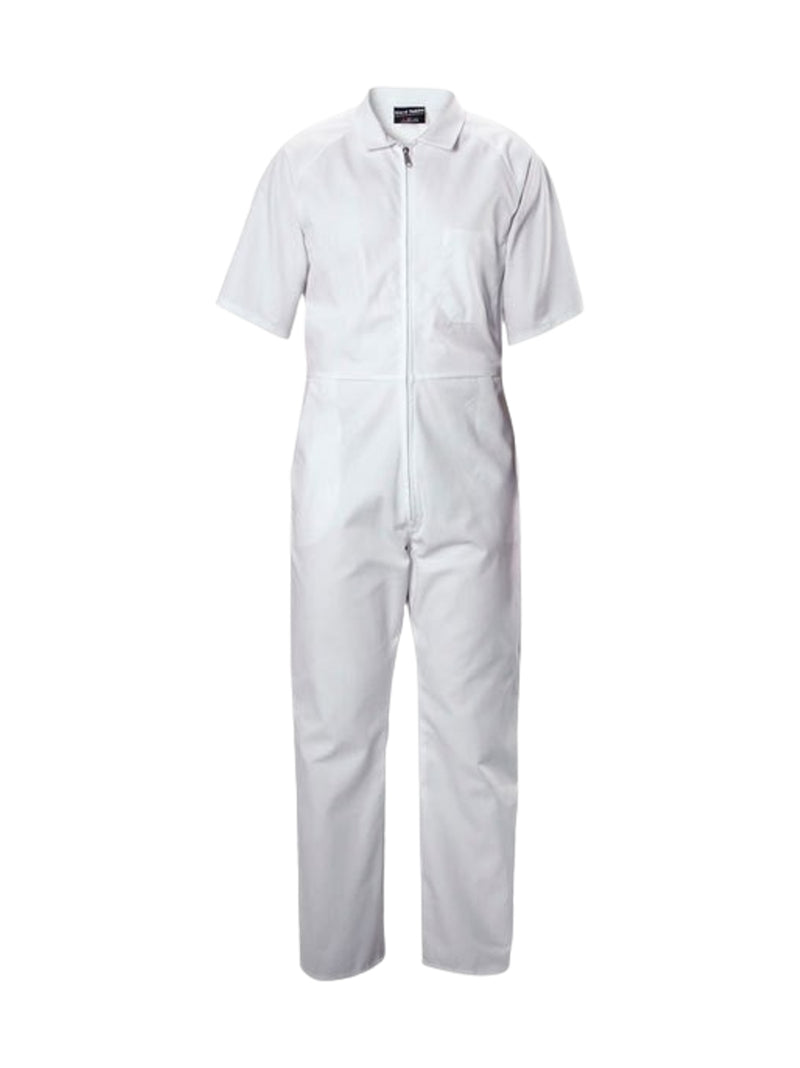 Hard Yakka | Polycotton Metal Zip Short Sleeve Overall N4321