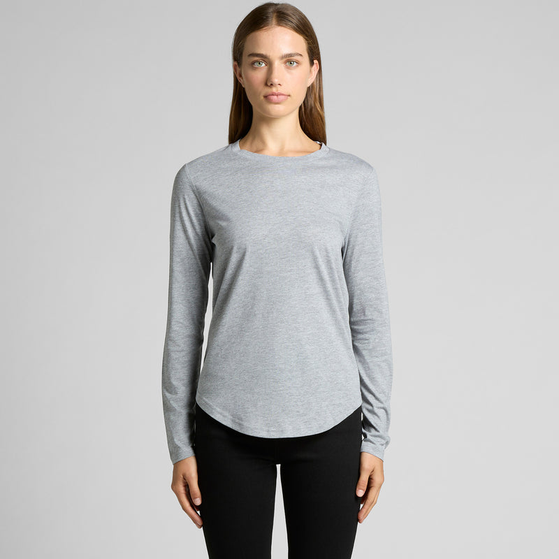 Womens Curve Long Sleeve Tee | 4055