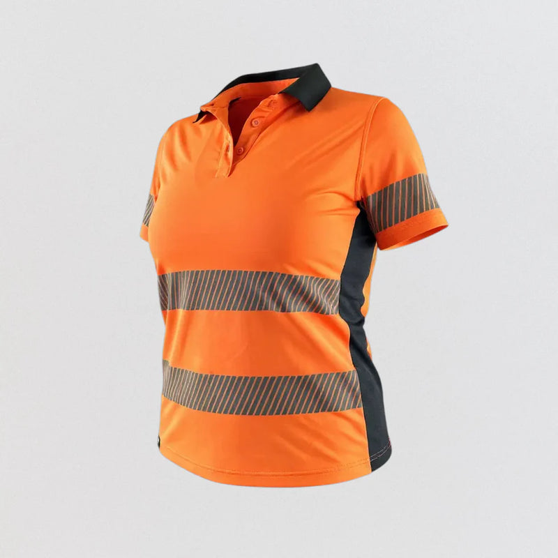 Wolf Workwear | Women's Commander Flex Hi-Viz Summer Polo