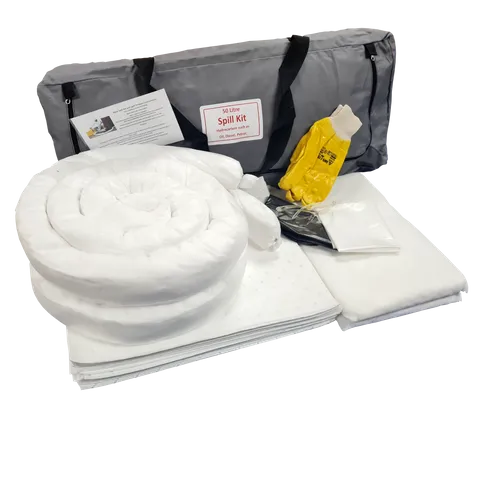 50 Litre Oil / Hydrocarbon Spill kit in Carry Bag