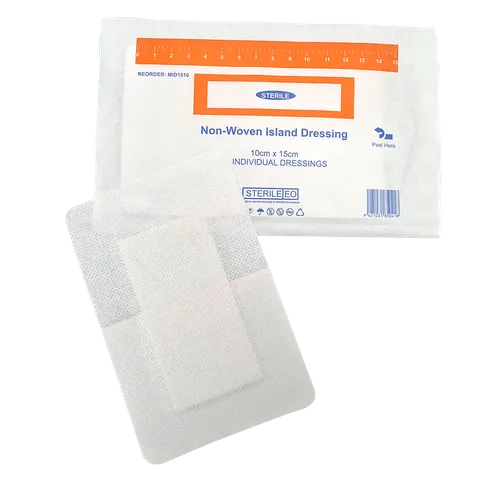 Island Dressing Adhesive Non Woven 15cm x 10cm Single Sterile