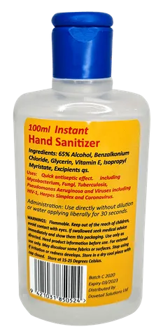 Hand Sanitiser 100ml  bottle